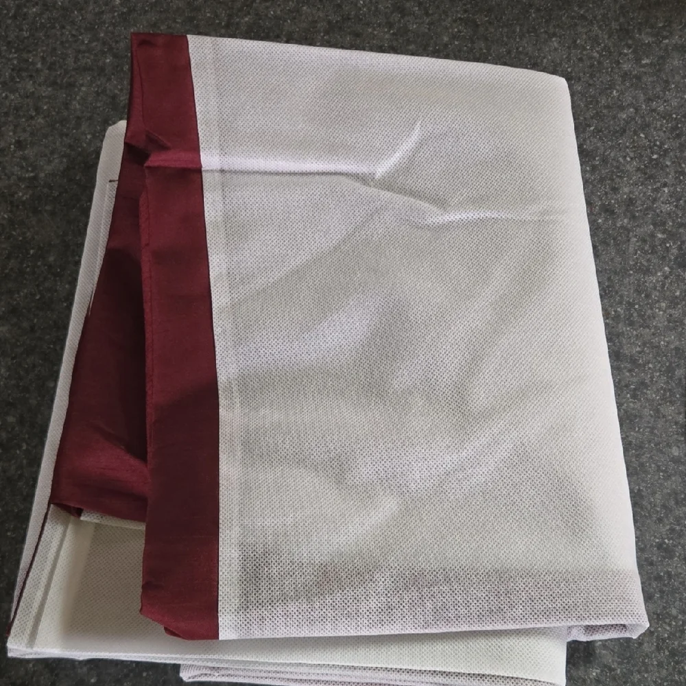 Lancaster Red Accent Bed Skirt.